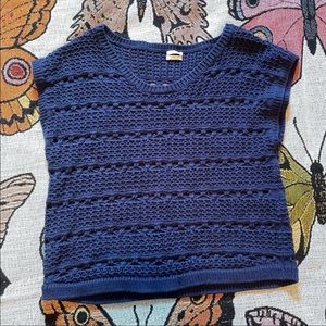 Madewell Wallace Crochet Sweater Vest Sleeveless Sweater Large